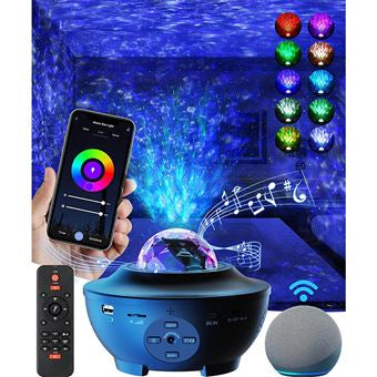 Aurora™ — Projecteur Galaxie avec Enceinte Bluetooth | Ciel Étoilé & Aurôres
