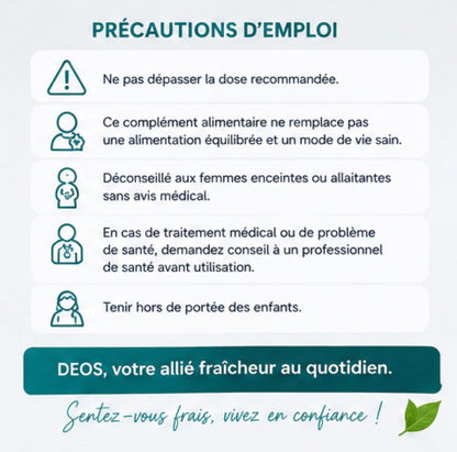 DEOS – Complément Fraîcheur Corporelle & Haleine