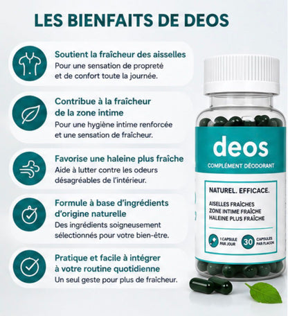 DEOS – Complément Fraîcheur Corporelle & Haleine