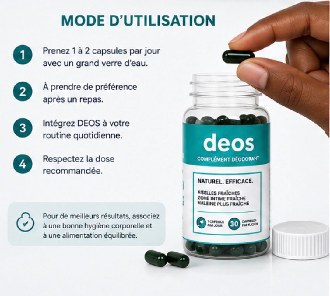 DEOS – Complément Fraîcheur Corporelle & Haleine