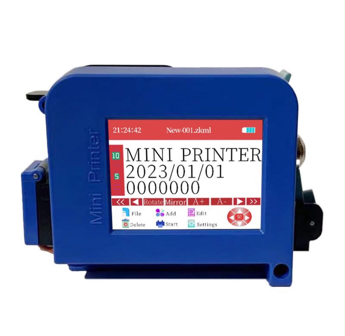 Dateuse Pro 12.7 – Mini Imprimante Jet d’Encre Portable