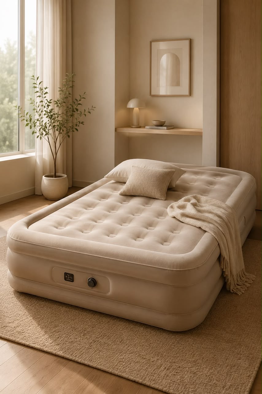 Matelas Gonflable Premium avec Oreiller Intégré