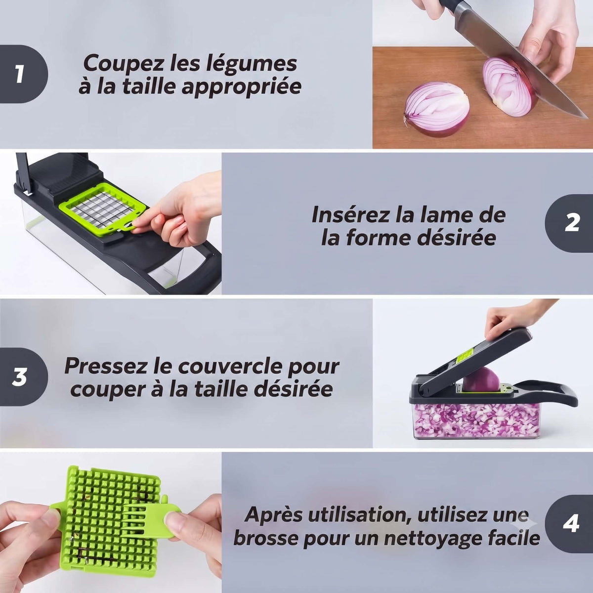 Coupe-Légumes 14 en 1 — Préparez vos repas 3× plus vite